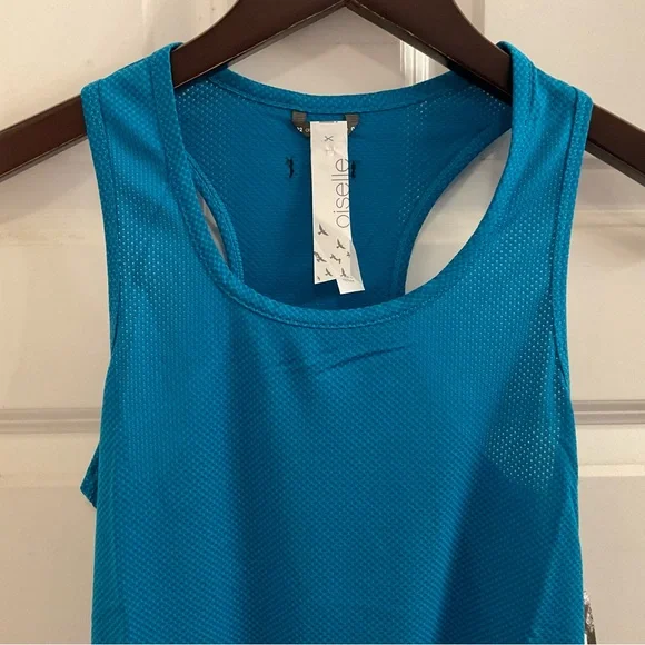 Oiselle Flyout Racerback Tank - NWT - Size 2 - Blue - Picture 4 of 10